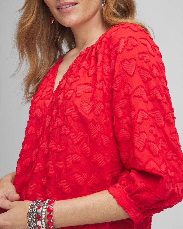 Embellished Valentine's Day Blouse - image 4
